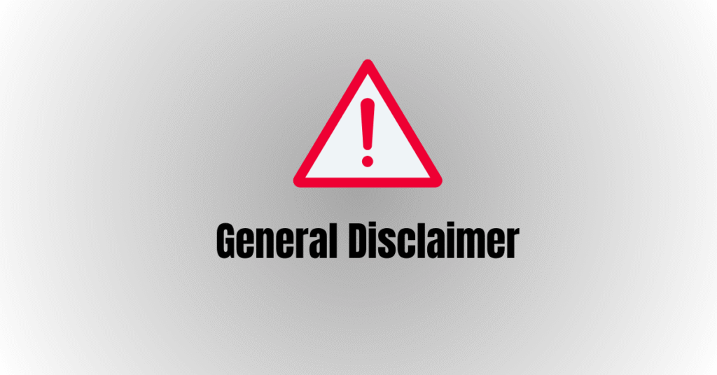 General Disclaimer